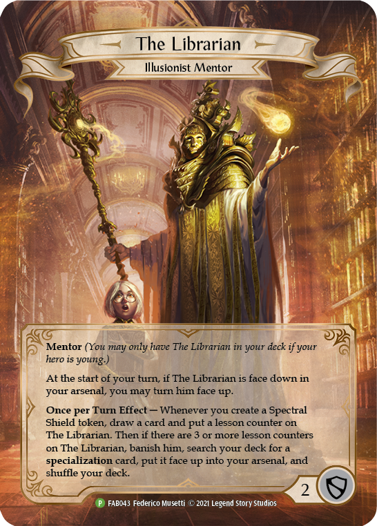 The Librarian [FAB043] (Promo)  Rainbow Foil | The CG Realm