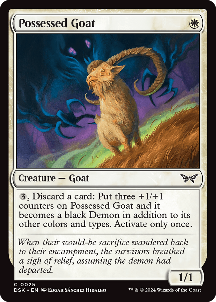 Possessed Goat [Duskmourn: House of Horror] | The CG Realm