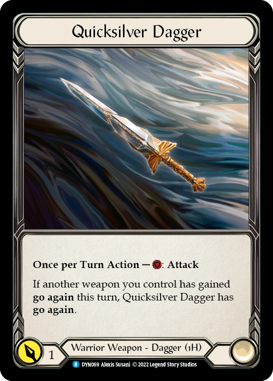 Quicksilver Dagger [DYN069] (Dynasty)  Rainbow Foil | The CG Realm