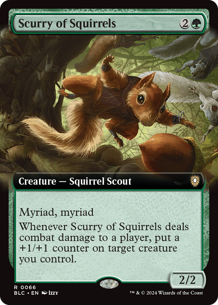 Scurry of Squirrels (Extended Art) [Bloomburrow Commander] | The CG Realm