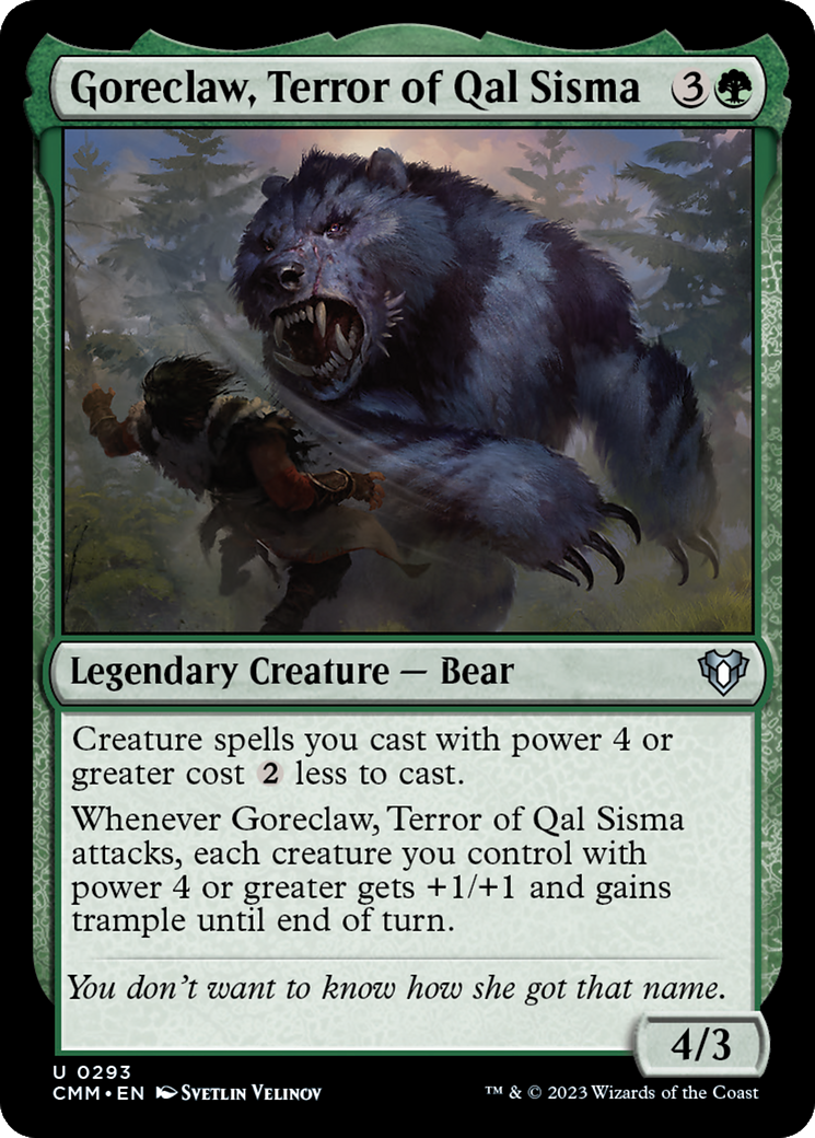 Goreclaw, Terror of Qal Sisma [Commander Masters] | The CG Realm