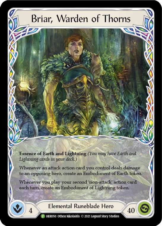 Briar, Warden of Thorns [HER050] (Promo)  Rainbow Foil | The CG Realm