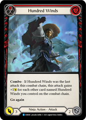 Hundred Winds (Red) [EVR041] (Everfest)  1st Edition Rainbow Foil | The CG Realm