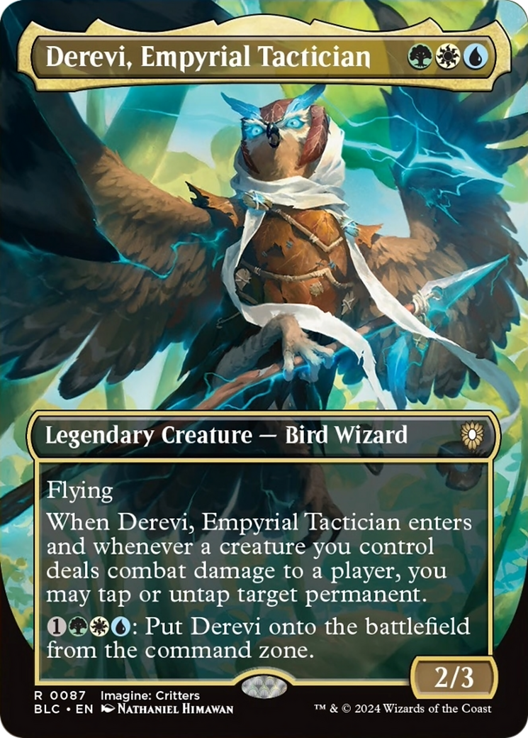 Derevi, Empyrial Tactician (Borderless) [Bloomburrow Commander] | The CG Realm