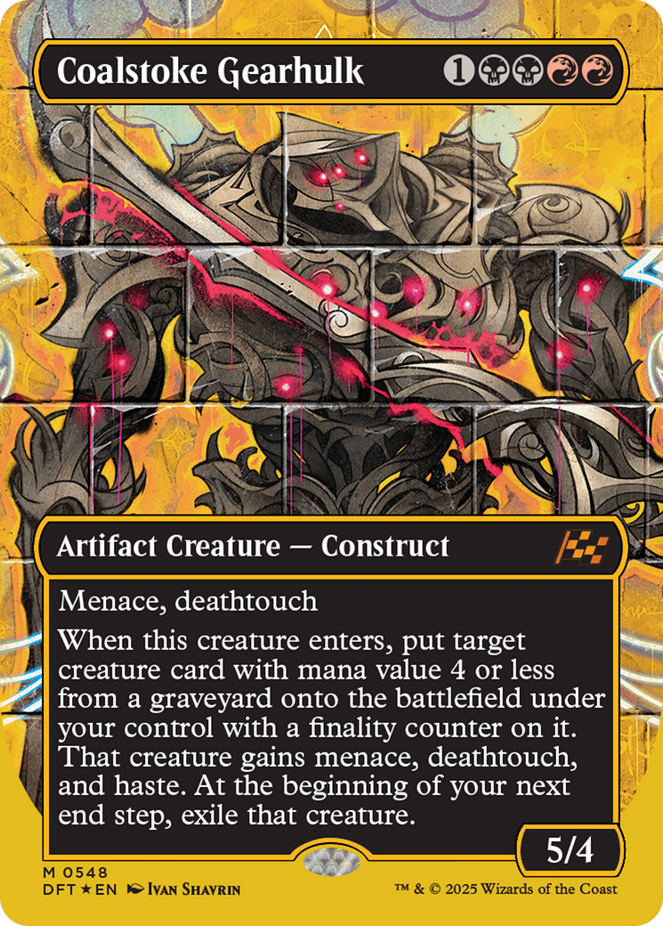 Coalstoke Gearhulk (Borderless) (First-Place Foil) [Aetherdrift] | The CG Realm