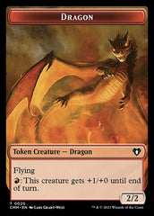 Soldier // Dragon (0020) Double-Sided Token [Commander Masters Tokens] | The CG Realm