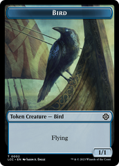 Bird // Merfolk (0003) Double-Sided Token [The Lost Caverns of Ixalan Commander Tokens] | The CG Realm