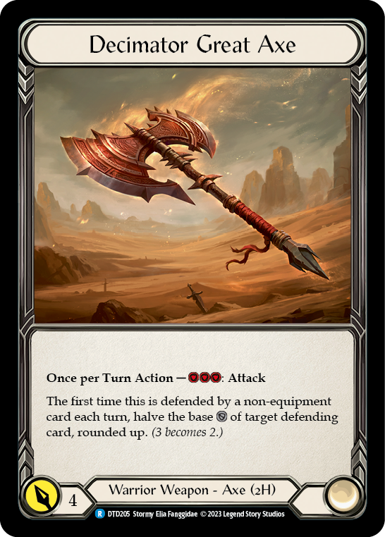 Decimator Great Axe [DTD205] (Dusk Till Dawn)  Cold Foil | The CG Realm