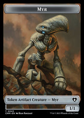 Soldier // Myr Double-Sided Token [Commander Masters Tokens] | The CG Realm