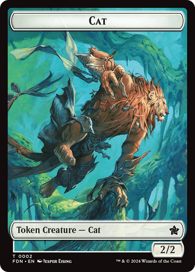 Cat (0001) // Cat (0002) Doubled-Sided Token [Foundations Tokens] | The CG Realm