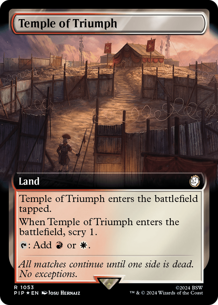 Temple of Triumph (Extended Art) (Surge Foil) [Fallout] | The CG Realm