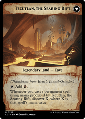 Brass's Tunnel-Grinder // Tecutlan, the Searing Rift [The Lost Caverns of Ixalan Prerelease Cards] | The CG Realm