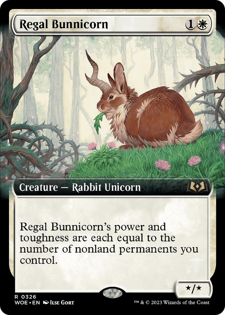 Regal Bunnicorn (Extended Art) [Wilds of Eldraine] | The CG Realm