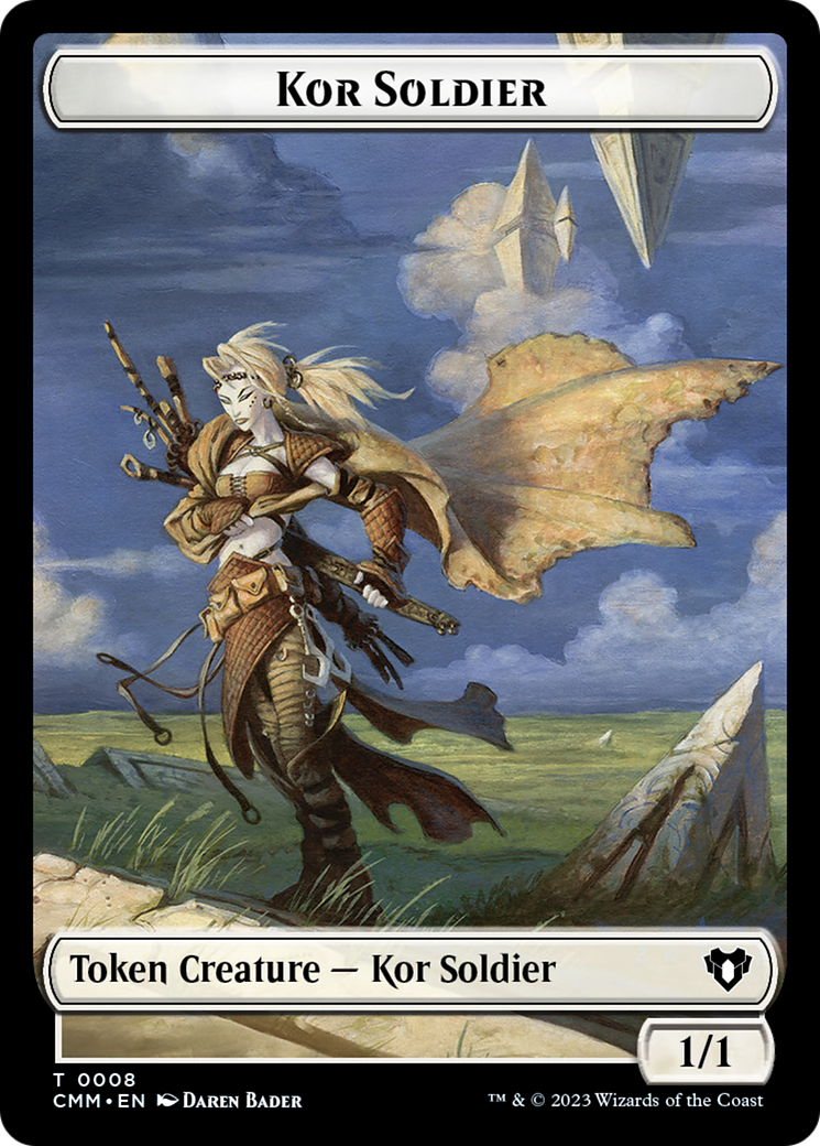 Kor Soldier Token [Commander Masters Tokens] | The CG Realm