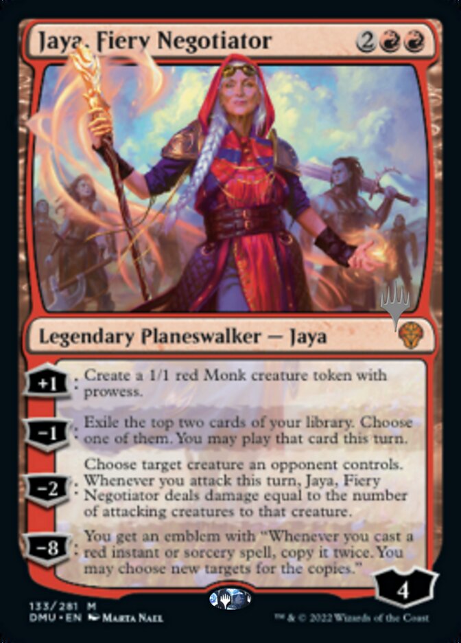 Jaya, Fiery Negotiator (Promo Pack) [Dominaria United Promos] | The CG Realm