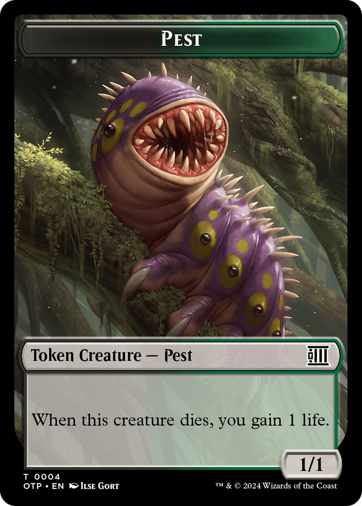 Pest // Plot Double-Sided Token [Outlaws of Thunder Junction: Breaking News Tokens] | The CG Realm