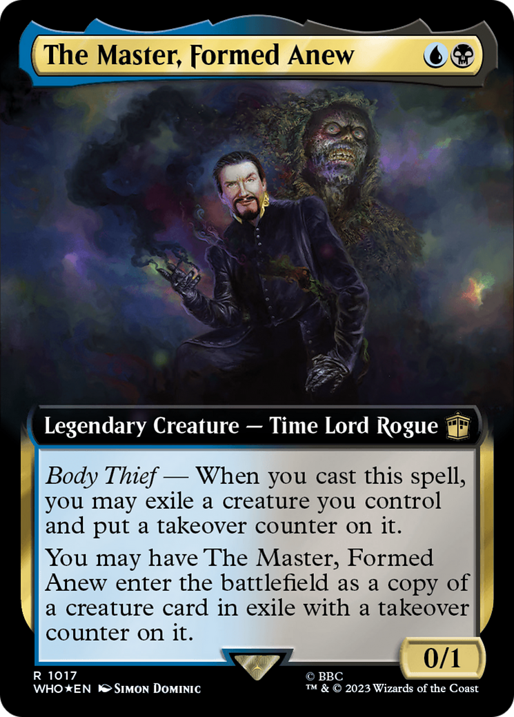 The Master, Formed Anew (Extended Art) (Surge Foil) [Doctor Who] | The CG Realm