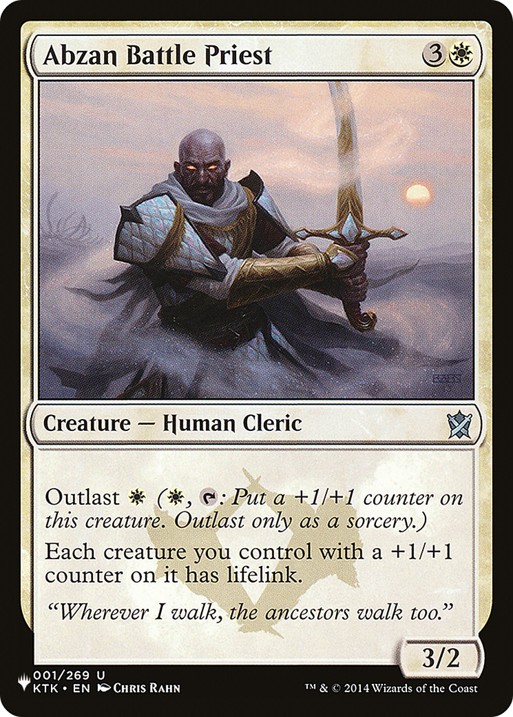 Abzan Battle Priest [The List Reprints] | The CG Realm