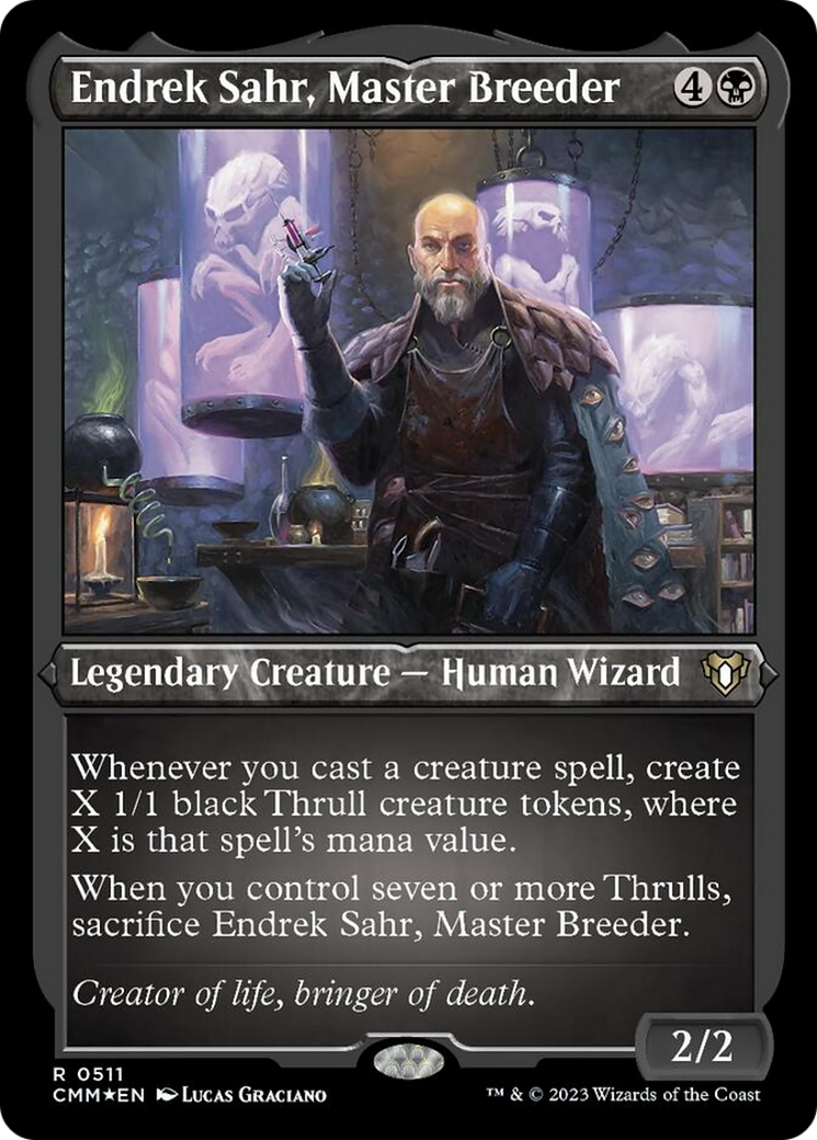 Endrek Sahr, Master Breeder (Foil Etched) [Commander Masters] | The CG Realm