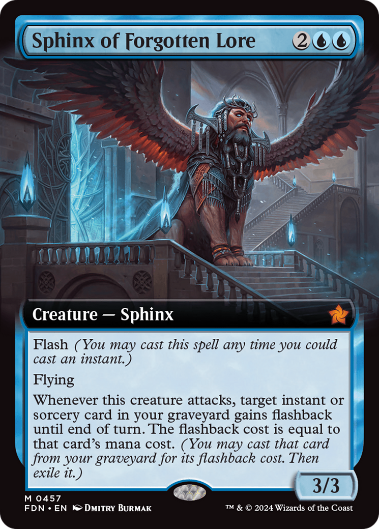 Sphinx of Forgotten Lore (Extended Art) [Foundations] | The CG Realm