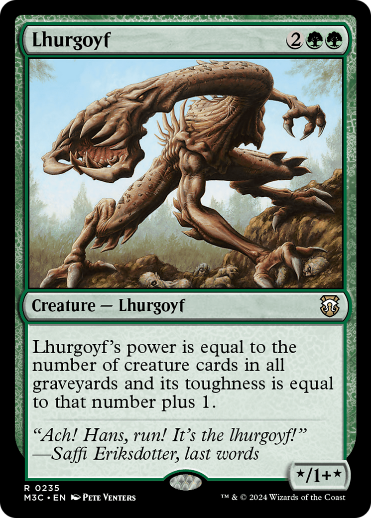 Lhurgoyf (Ripple Foil) [Modern Horizons 3 Commander] | The CG Realm