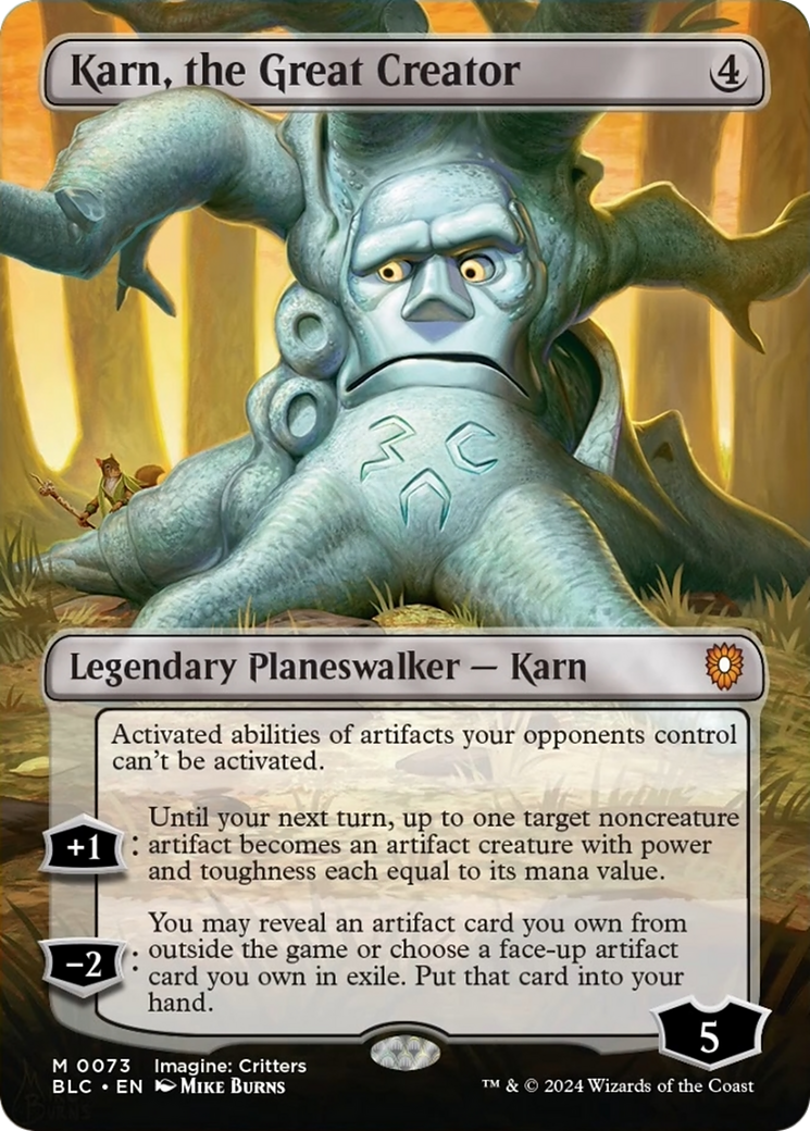 Karn, the Great Creator (Borderless) [Bloomburrow Commander] | The CG Realm