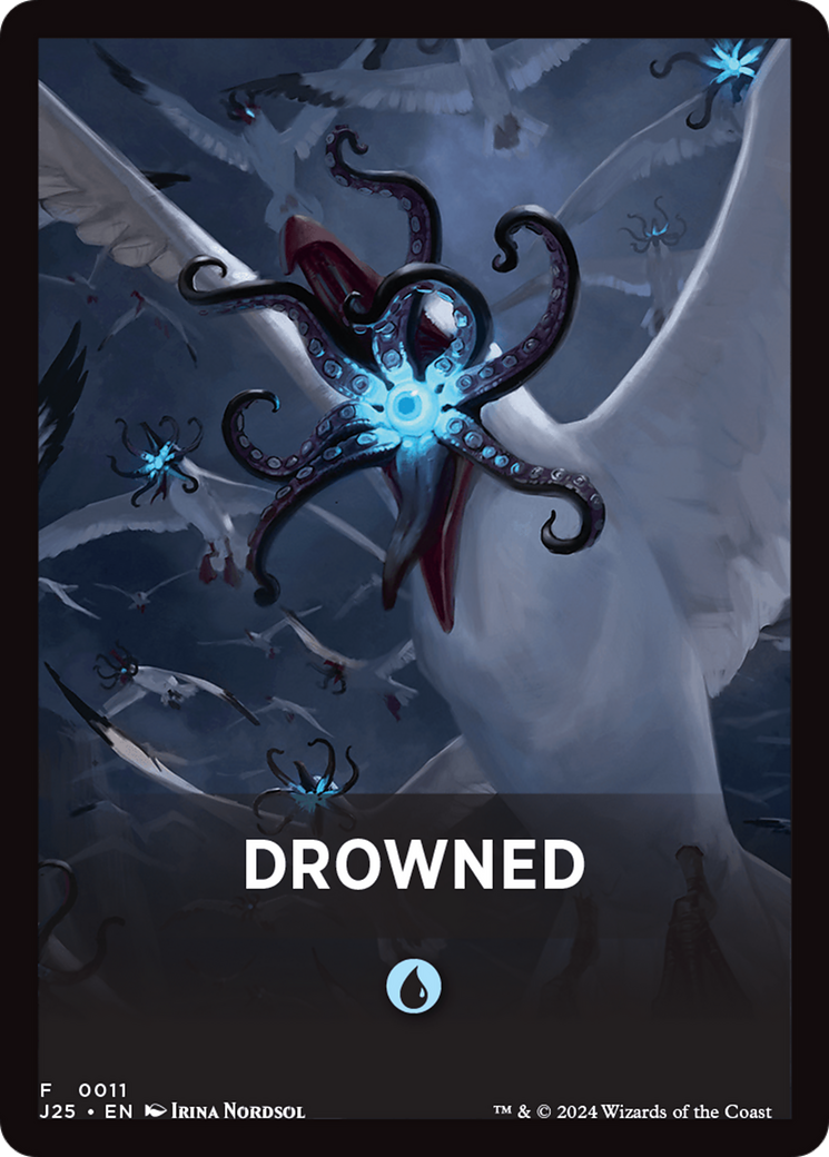 Drowned Theme Card [Foundations Jumpstart Front Cards] | The CG Realm