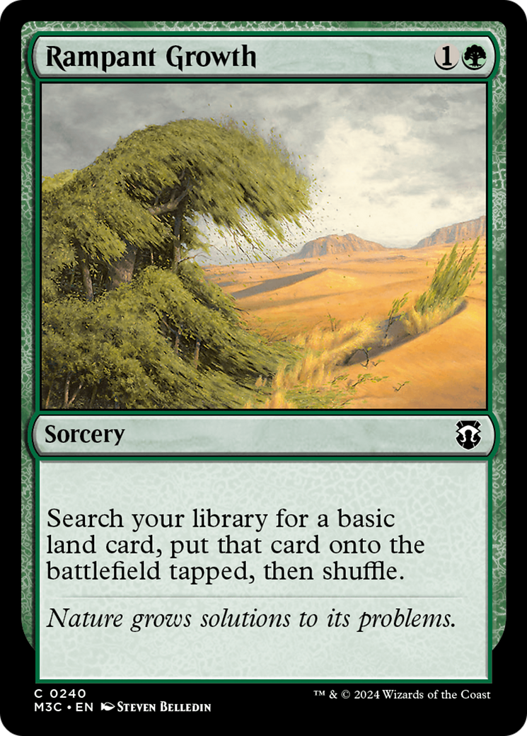 Rampant Growth (Ripple Foil) [Modern Horizons 3 Commander] | The CG Realm