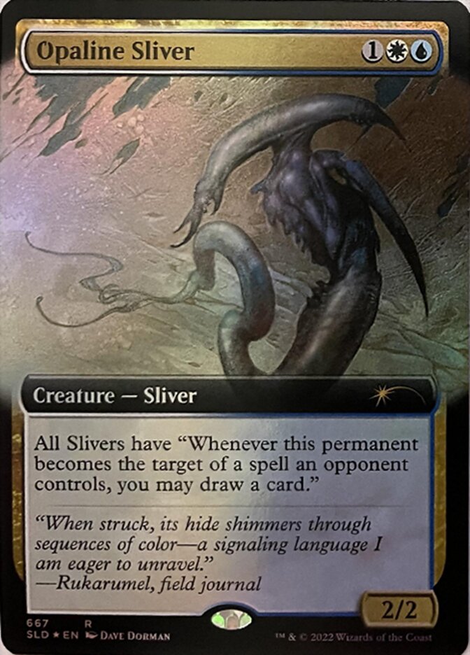 Opaline Sliver (Extended Art) [Secret Lair Drop Promos] | The CG Realm