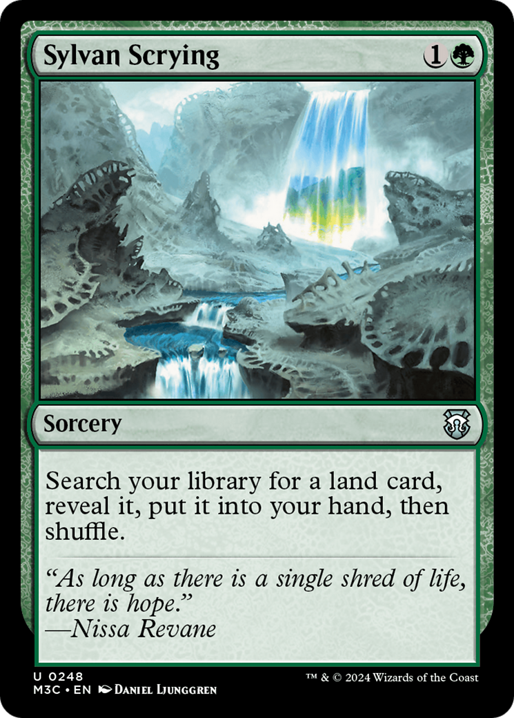 Sylvan Scrying (Ripple Foil) [Modern Horizons 3 Commander] | The CG Realm