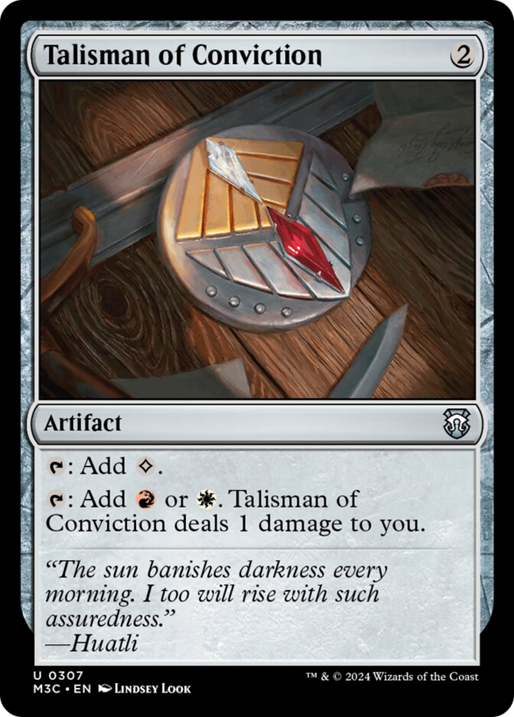 Talisman of Conviction (Ripple Foil) [Modern Horizons 3 Commander] | The CG Realm