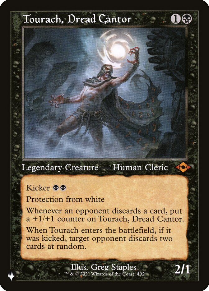 Tourach, Dread Cantor (Retro Frame) [The List] | The CG Realm