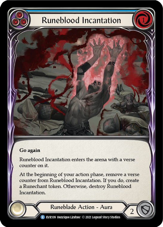 Runeblood Incantation (Blue) [EVR109] (Everfest)  1st Edition Normal | The CG Realm