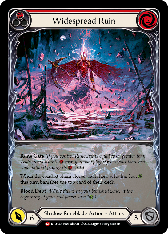 Widespread Ruin (Extended Art) [DTD139] (Dusk Till Dawn)  Rainbow Foil | The CG Realm