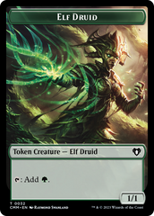 Servo // Elf Druid Double-Sided Token [Commander Masters Tokens] | The CG Realm