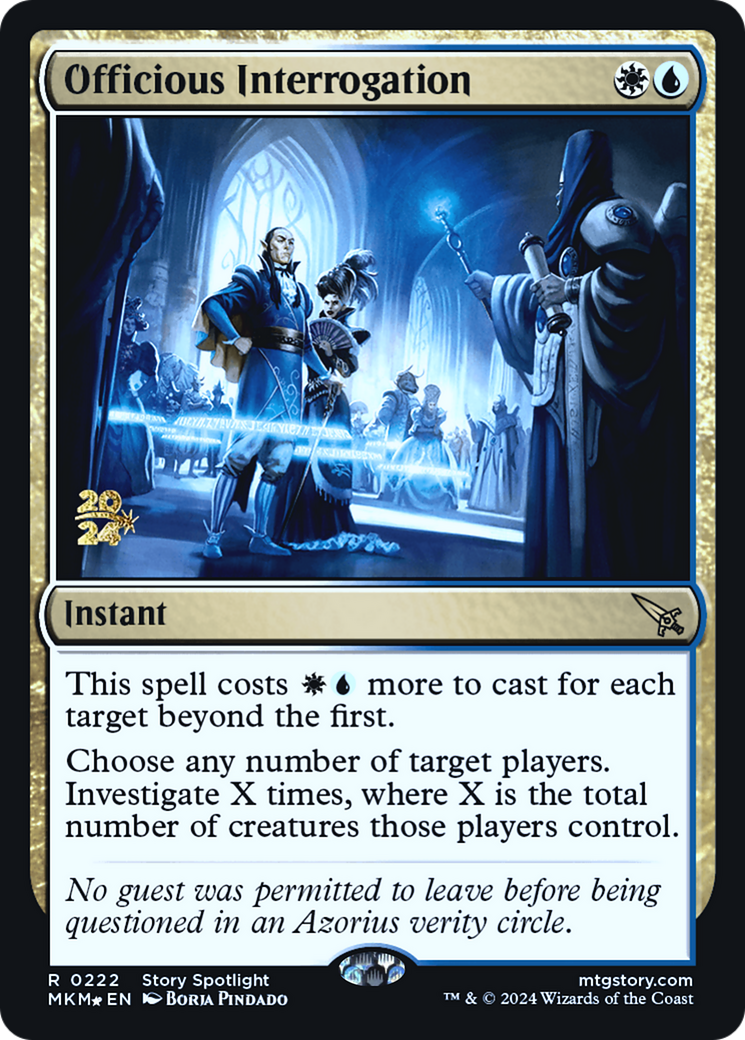 Officious Interrogation [Murders at Karlov Manor Prerelease Promos] | The CG Realm