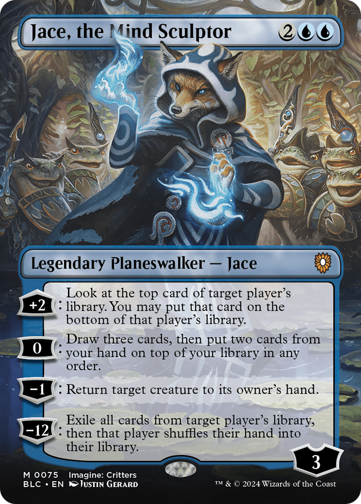 Jace, the Mind Sculptor (Borderless) [Bloomburrow Commander] | The CG Realm