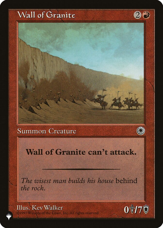 Wall of Granite [The List] | The CG Realm