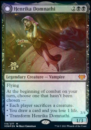 Henrika Domnathi // Henrika, Infernal Seer [Innistrad: Crimson Vow Prerelease Promos] | The CG Realm