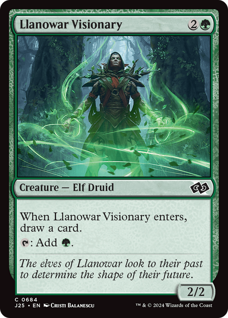 Llanowar Visionary [Foundations Jumpstart] | The CG Realm