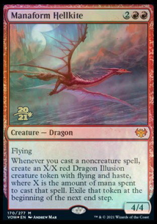 Manaform Hellkite [Innistrad: Crimson Vow Prerelease Promos] | The CG Realm