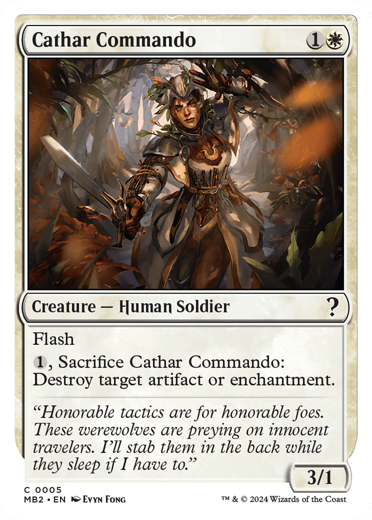 Cathar Commando (White Border) [Mystery Booster 2] | The CG Realm