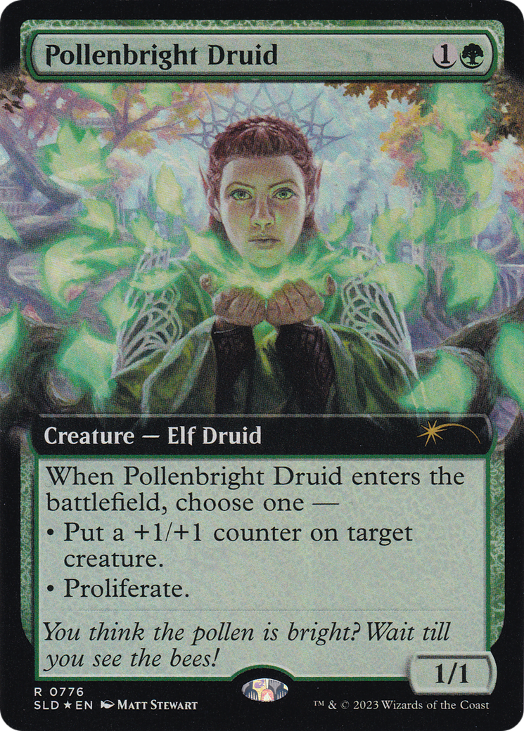 Pollenbright Druid (Extended Art) [Secret Lair Drop Series] | The CG Realm