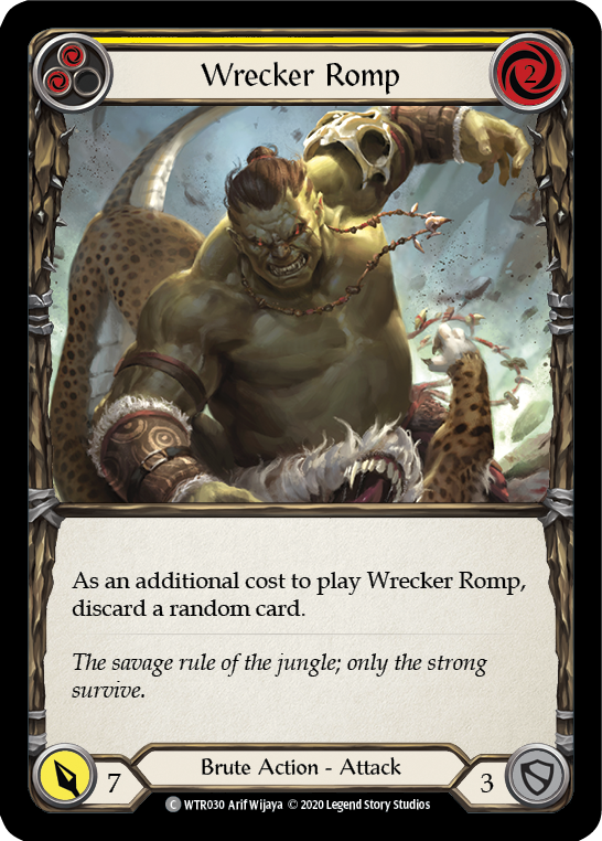 Wrecker Romp (Yellow) [U-WTR030] (Welcome to Rathe Unlimited)  Unlimited Rainbow Foil | The CG Realm