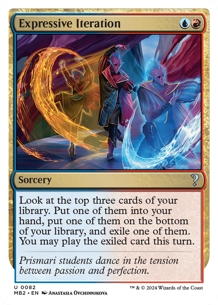 Expressive Iteration (White Border) [Mystery Booster 2] | The CG Realm