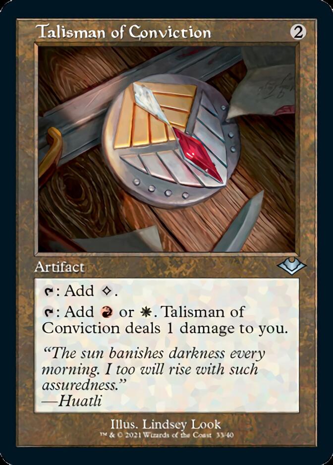 Talisman of Conviction (Retro Foil Etched) [Modern Horizons] | The CG Realm