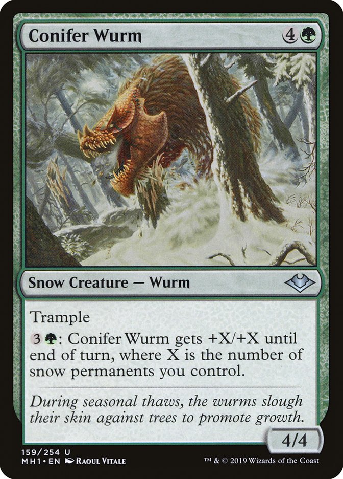 Conifer Wurm [Modern Horizons] | The CG Realm