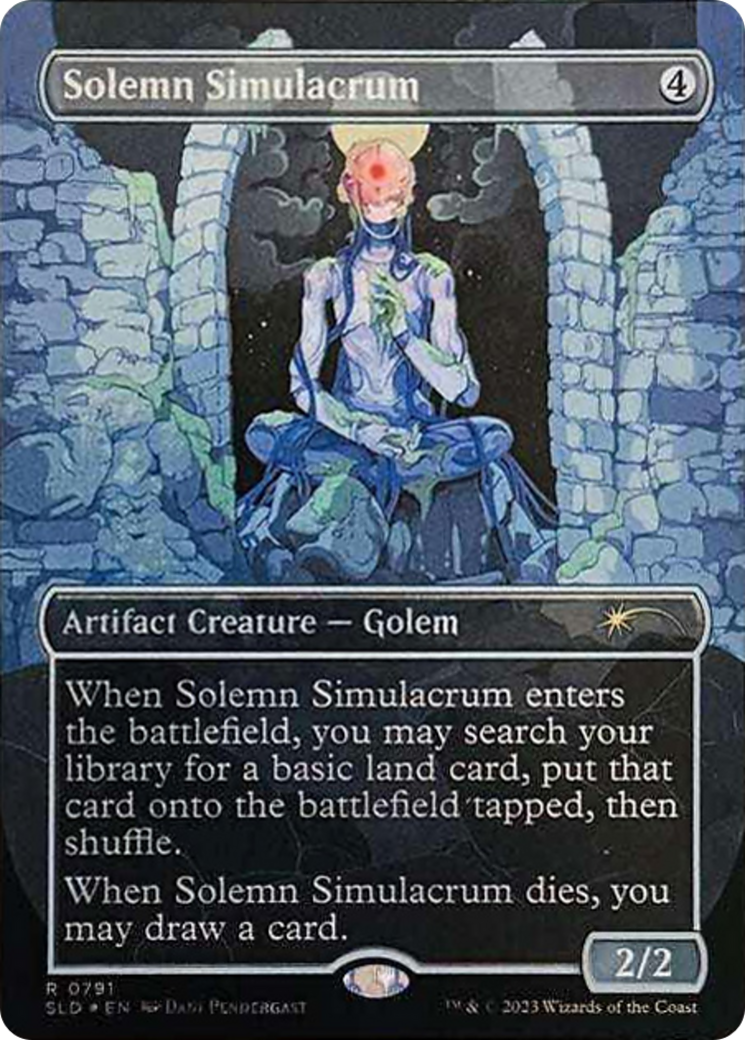 Solemn Simulacrum (0791) (Galaxy Foil) [Secret Lair Drop Series] | The CG Realm