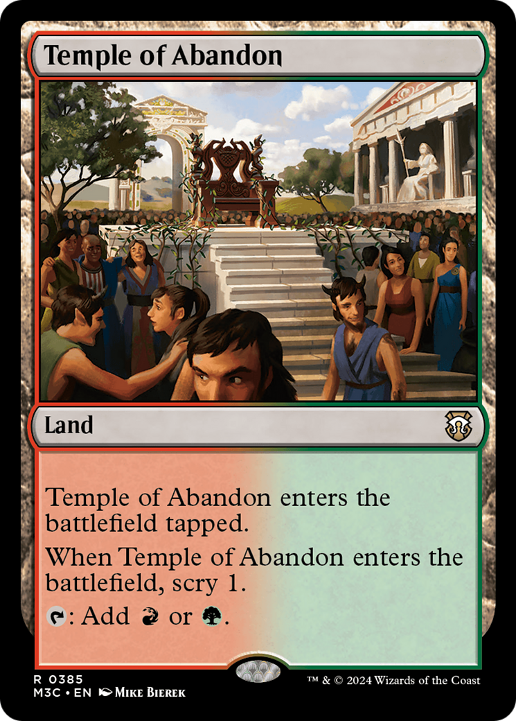 Temple of Abandon [Modern Horizons 3 Commander] | The CG Realm