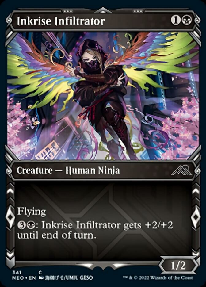 Inkrise Infiltrator (Showcase Ninja) [Kamigawa: Neon Dynasty] | The CG Realm